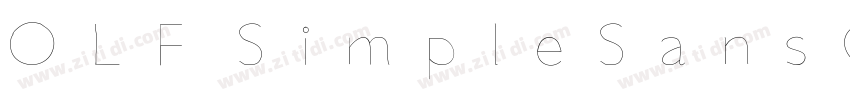 OLF SimpleSansCJKOC字体转换